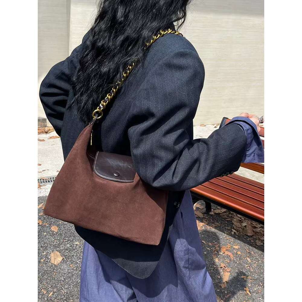 Autumn And Winter Women's Retro Crossbody Tote Leather Large Capacity Shoulder Chain Bag