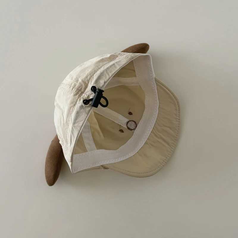 Spring Summer Kids Boys Girls Baseball Hats Cartoon Dog Pattern Thin Breathable Quick Drying Baby Sun Hat Outdoor Children Peake M250121