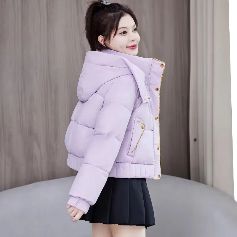 Fashion Down Jacket Women's 2024 Short Loose Padded Winter Cotton-Padded Jackets New Temperament Warm Coat