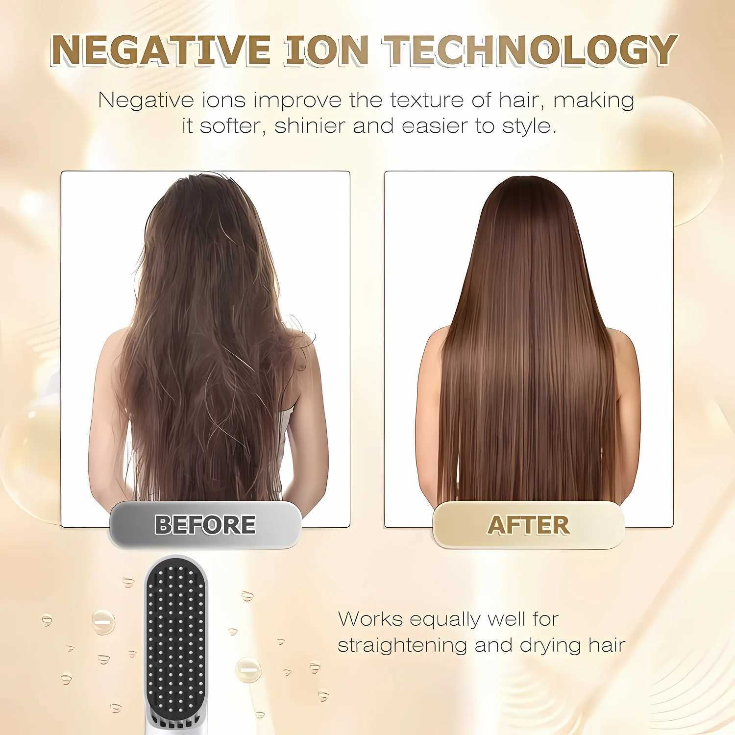 Professional 5 in 1 Hair Dryer Hot Air Comb Curler For Hair Dryer Styling Tool Hair Straightener Hairdressing Tool Z250122