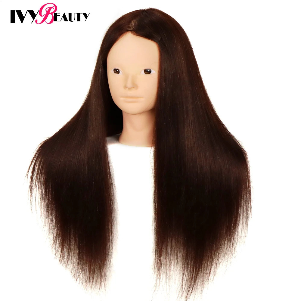 Mannequin Training Head With Stand Mixed Hair For Makeup Practice Cosmetology Dolls Head For Hairdressers Hairstyles 250114