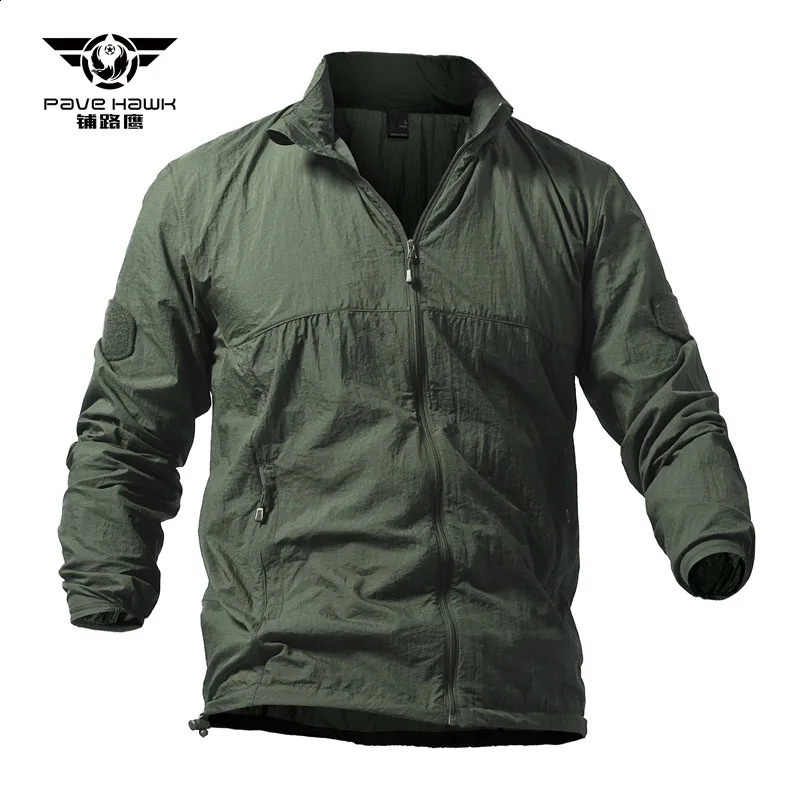Outdoor sports sun protection quick drying thin leather clothing jacket waterproof UV resistant breathable windproof tactical top 250122