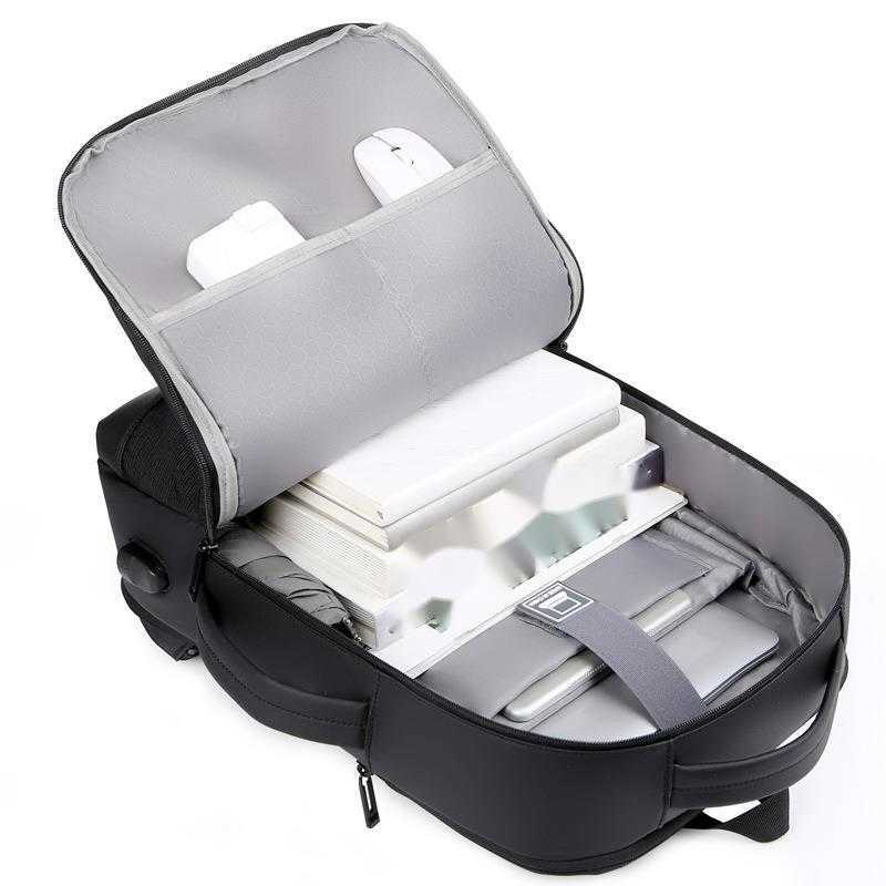 New Mens Computer Backpack High end Business Large Capacity Backpack Multifunctional Business Travel Backpack