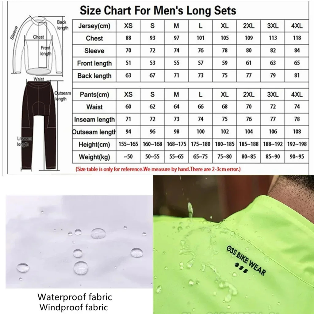 Candidates riding long sleeved windproof and rainproof shirt mens jacket bike mtb uci jersey Sport Top cycling vest 250122