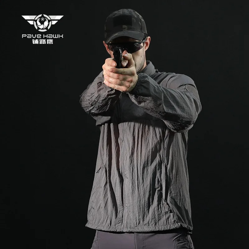 Outdoor sports sun protection quick drying thin leather clothing jacket waterproof UV resistant breathable windproof tactical top 250122