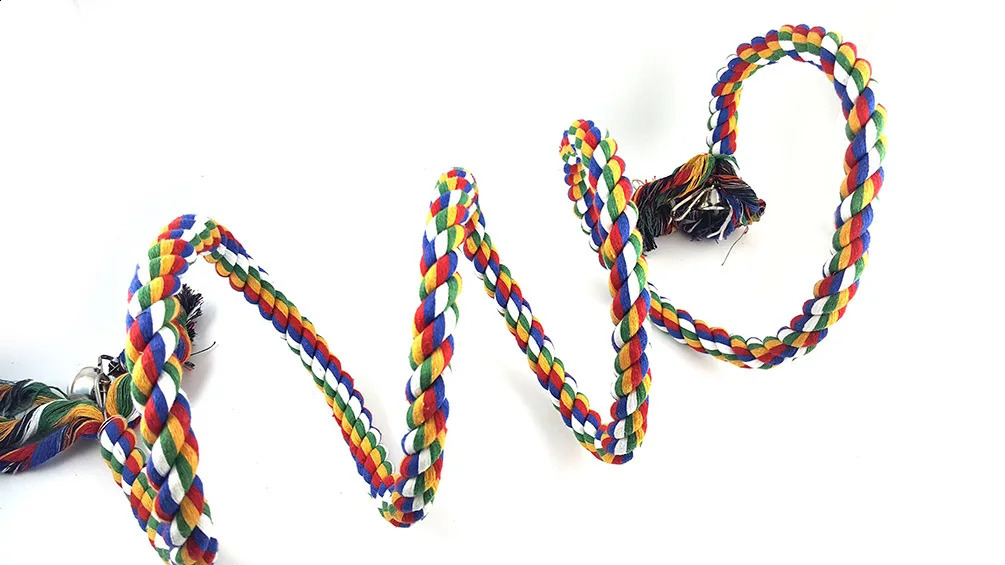 Smalll Large Parrot Toys For Macaw African Grey Big Parrot Toys Rope Bird Supplies Pet Bird Spiral Climbing Standing Perch 250121
