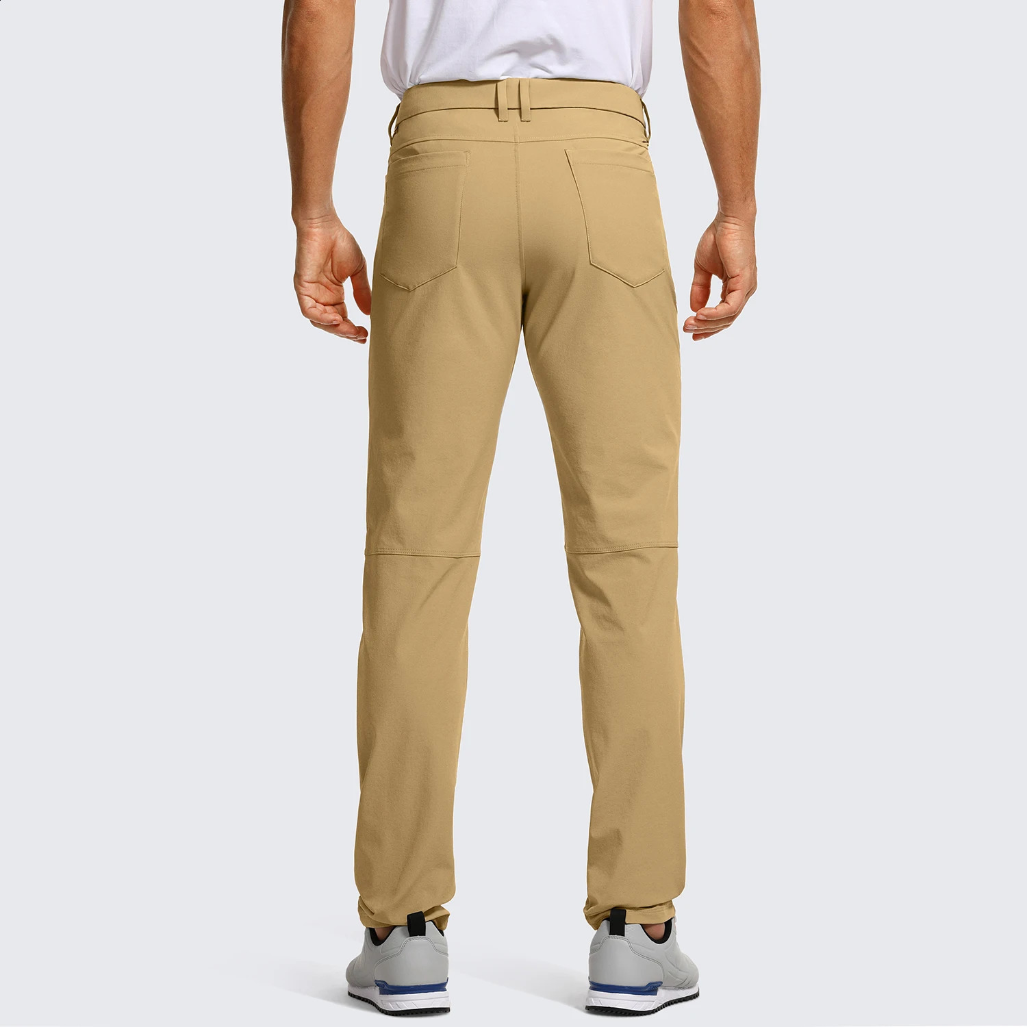 CRZ YOGA Mens All Day Comfy Golf Pants with 5-pocket - 30 Quick Dry Lightweight Casual Work Stretch Pants 250114