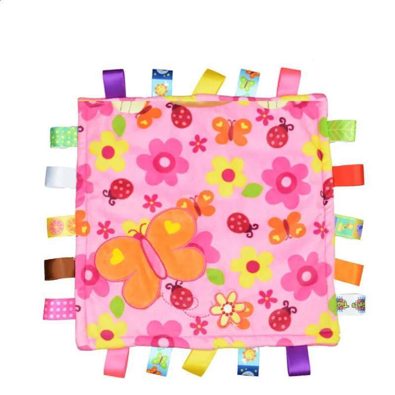 Baby Comforting taggies Blanket Multifunctional baby taggies toys soft toddler Grasping fantoche towel born reassure towel 250120