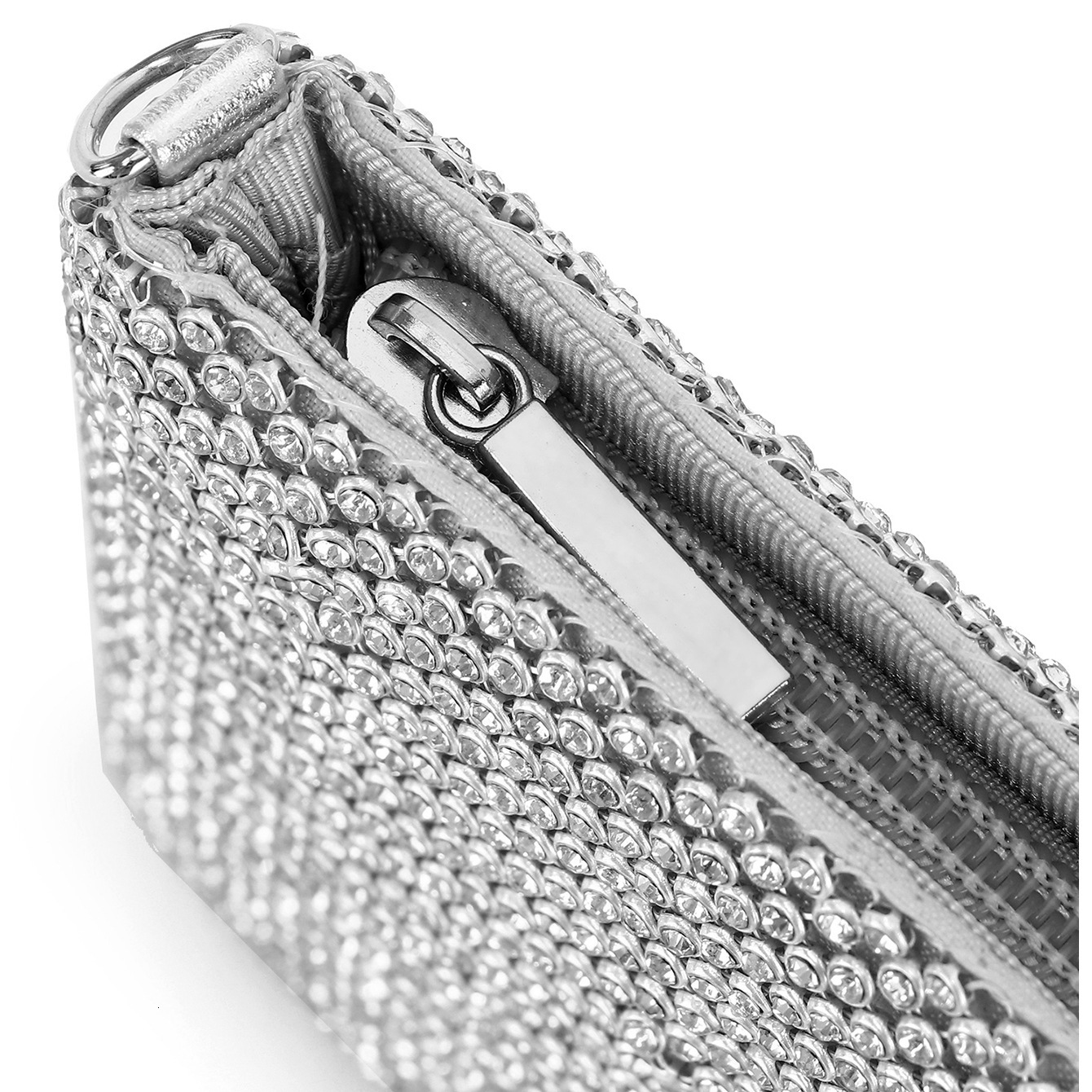 Fashionable Ladies' Rhinestone Dinner Hand-Held Diamond Inlaid Envelope Chain Bar Party Annual Meeting Bag, BG Small Bag