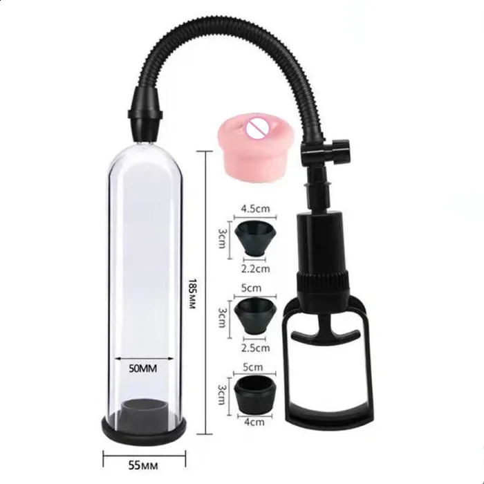 Masturbator Cup Manual Penis Pump Vacuum Erection Enlarger Penile Extender Trainer Erotic Adult Product Sex Massager 250121