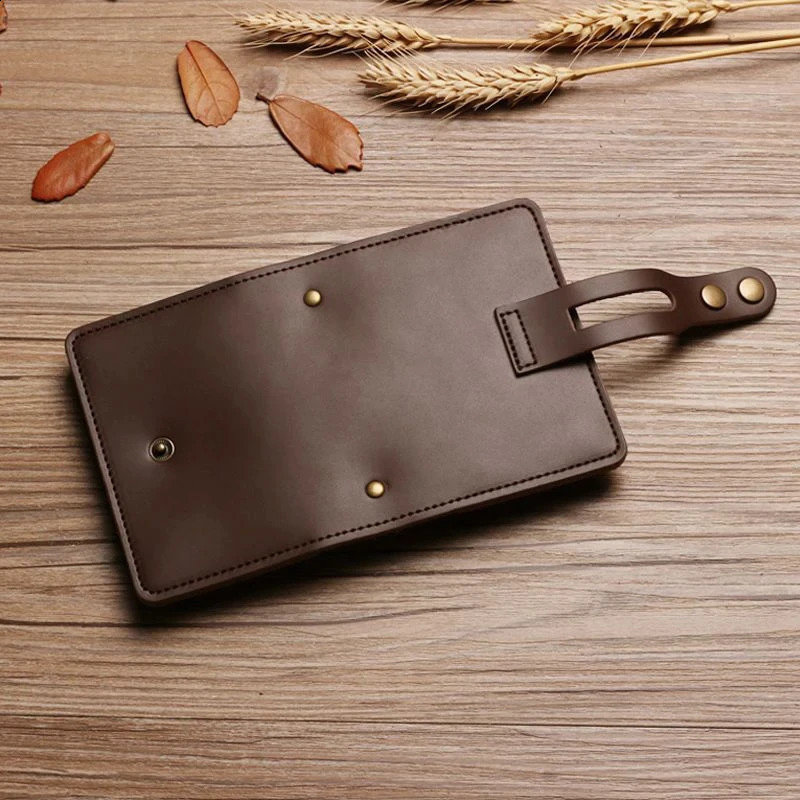 Mens Leather Card Bag Large Capacity Vintage Hasp Anti-theft Bank Credit Card Holder Case Translucent Business Card Wallet 250120