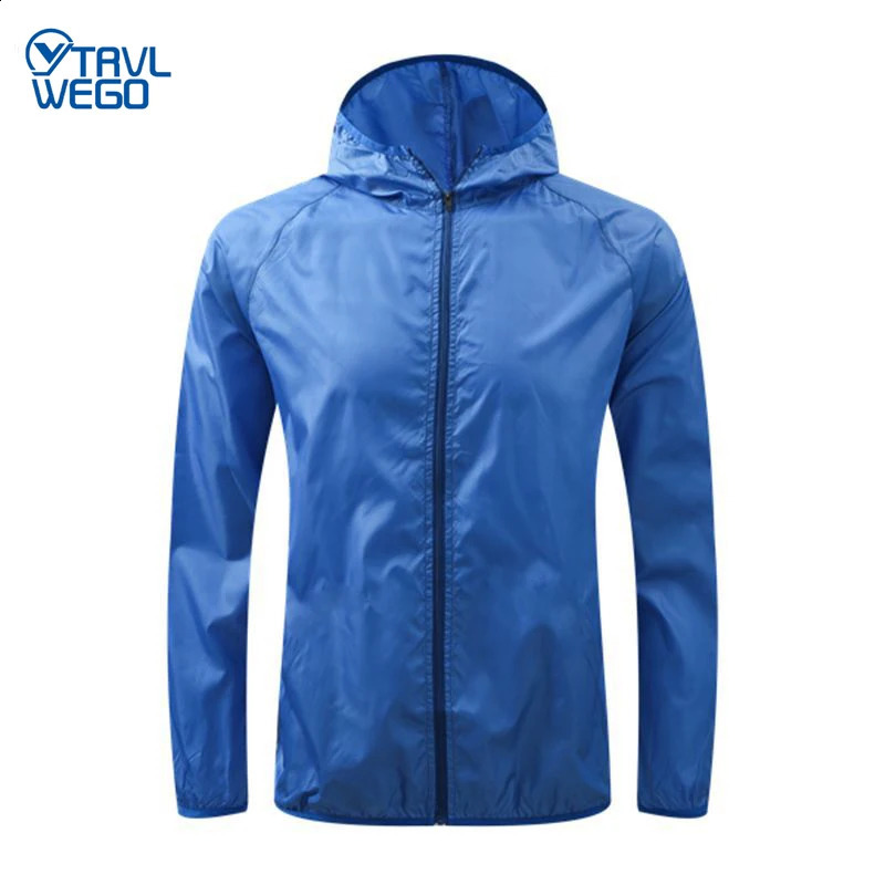 TRVLWEGO Outdoor Running Camping Bicycle Sports Jacket Sunscreen Ultra Light Waterproof Deep Striped Raincoat Womens Coat 250122