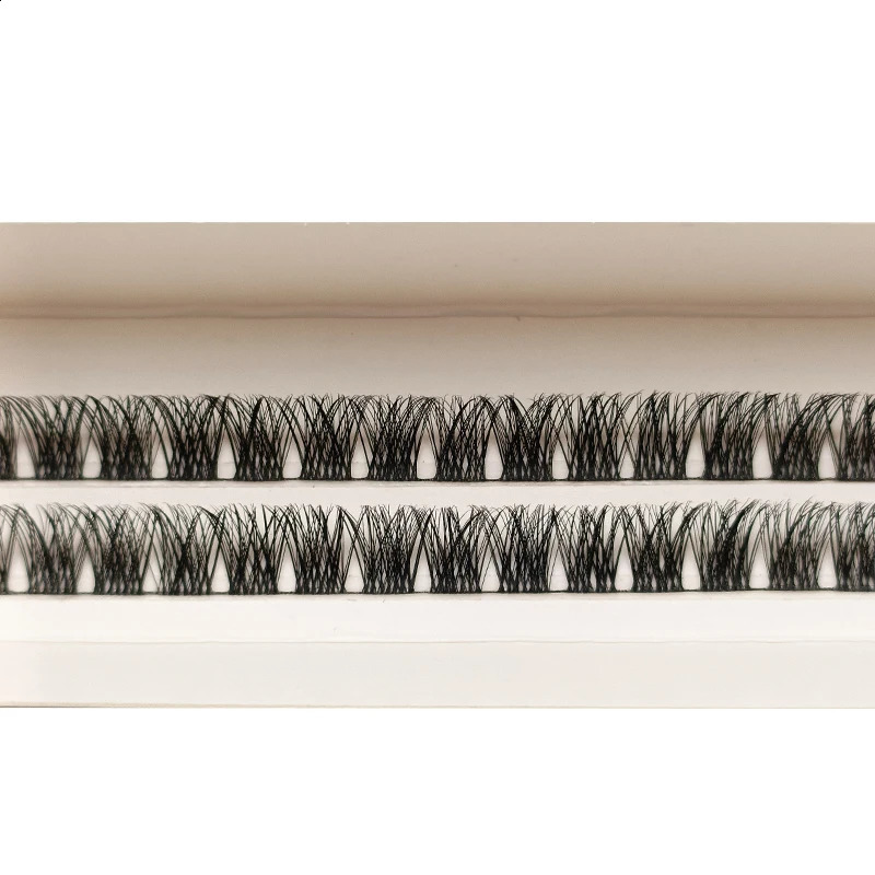 Hand Made Eyelash Extension Segmented Lashes Dramatic Lash Bundles Soft Ribbon Strip Eyelashes Makeup transparent terrier Lashes 250110