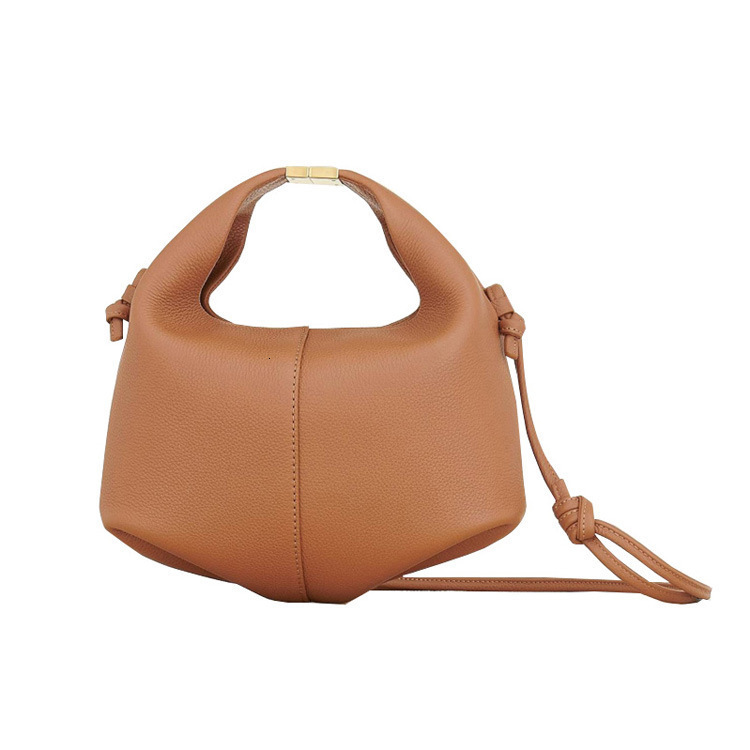 2024 French new bento single shoulder diagonal cross cowhide women's bag, fashionable bag
