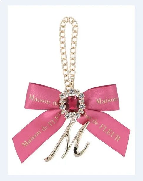 Japanese Lolita Style Gem Bow Ornaments Fashion Girls Women Bowknot Bag Charms Letters Rhinestone Pendant for Handbags250114