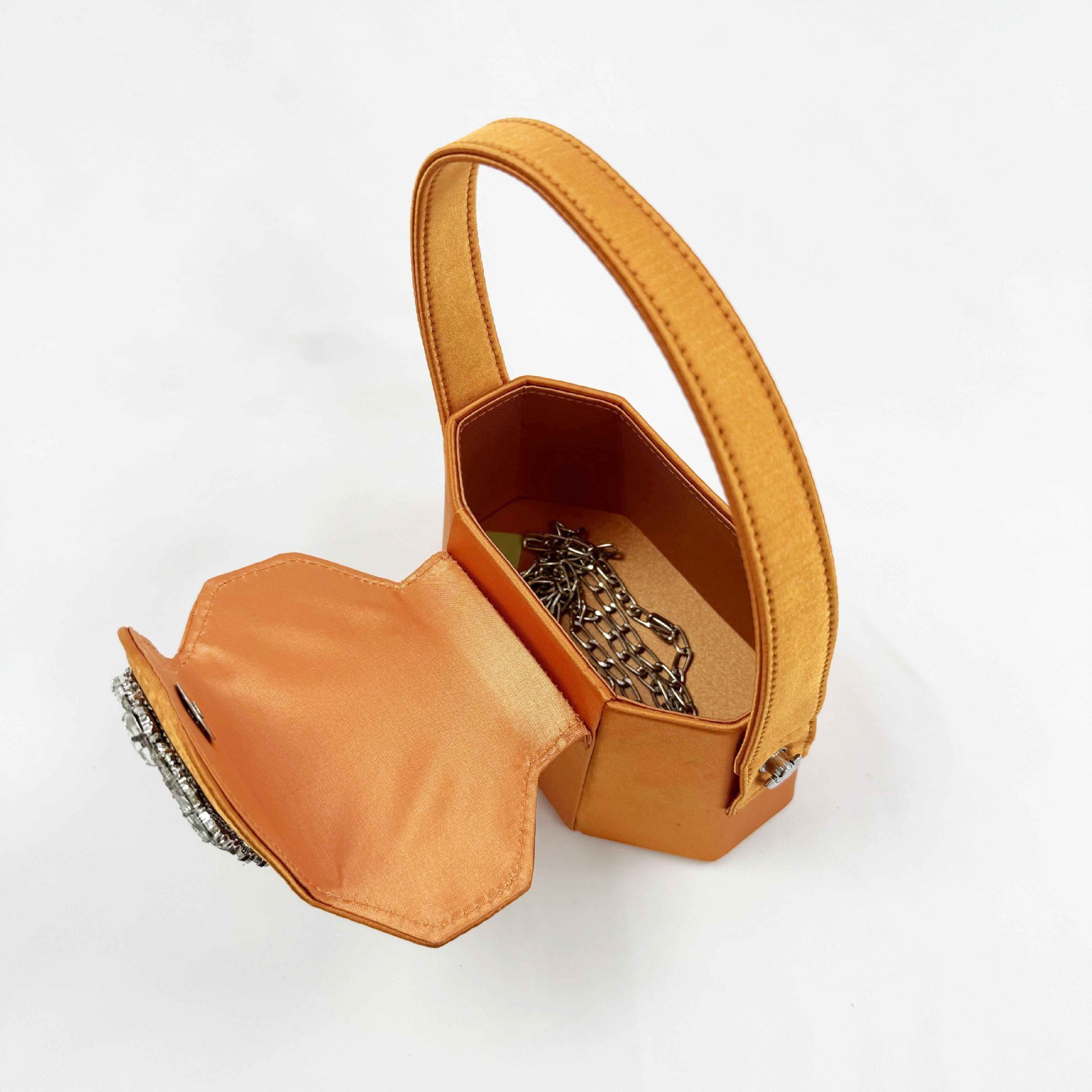 New Style New Product Women's Handheld Banquet Macaron Diamond Set Celebrity Dress Small Square Chain Strap Cross Bag
