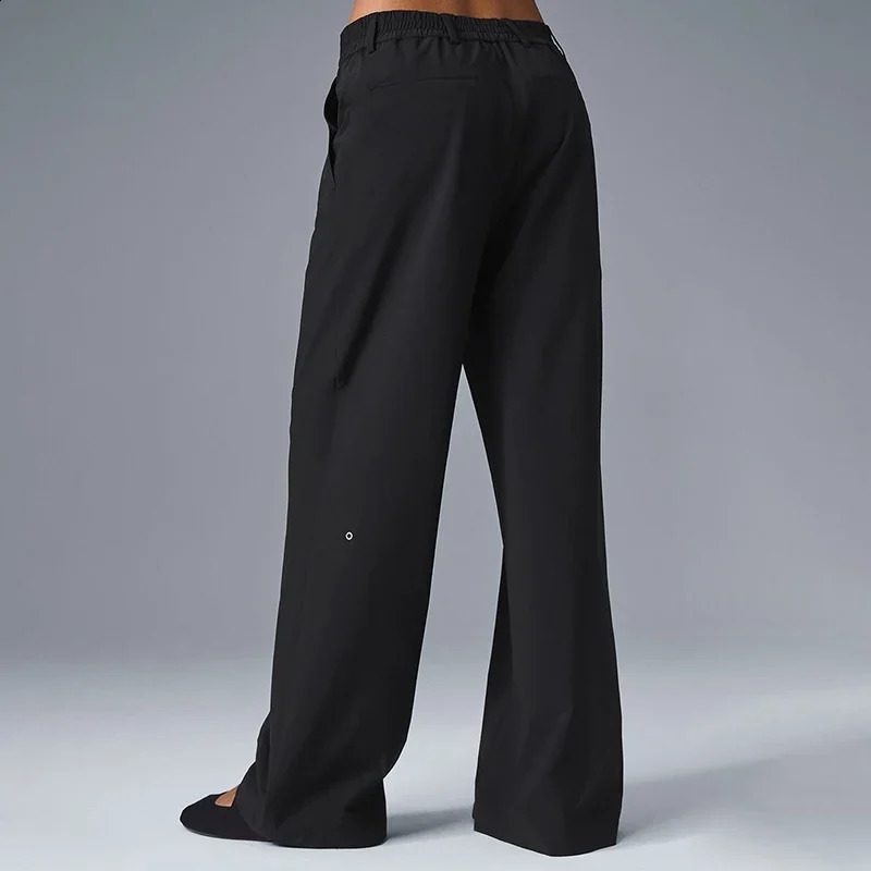 Womens HIGHWAIST PURSUIT TROUSER REGULAR Comfortable Lightweight Fashion Suit Pants Office Straight Leg Wide 250120