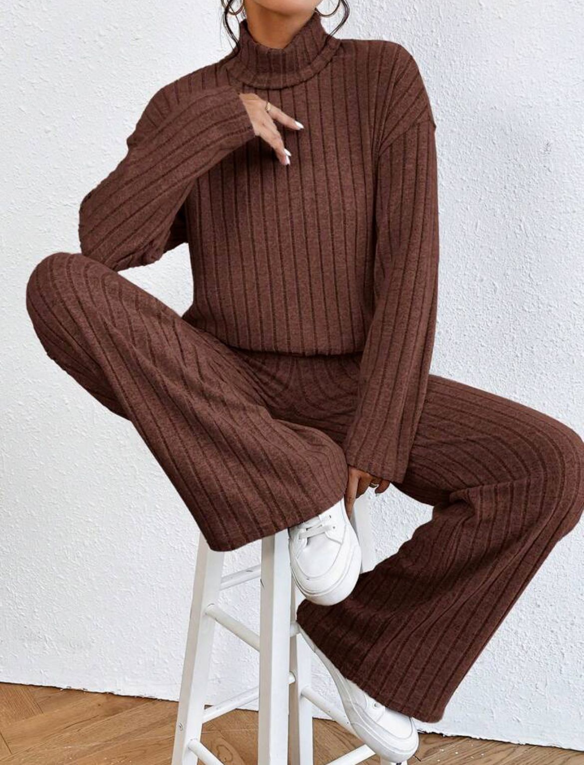 A81020 Womens Yoga Outfit Two Pieces Suits Long Sleeve+Pants Set Exercise Close-Fitting Fitness Wear Running Elastic Workout Tracksuit