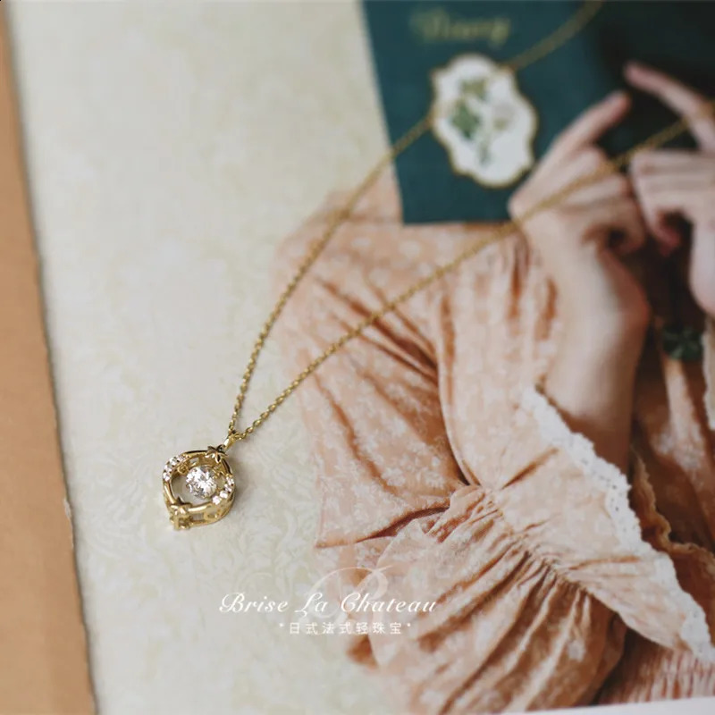 ITSMOS Dancing Star Hollow Smart Zircon Necklace s925 Sterling Silver 14k gold-Plated Korean pendant necklace for women Gift 250117