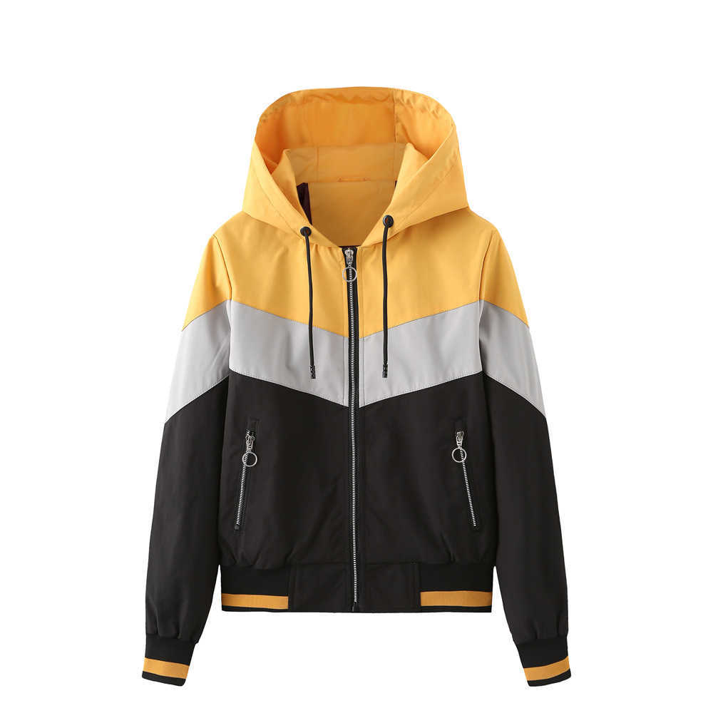 Womens Thin Windbreaker Womens Spring Autumn Hooded Jacket Womens Outdoor Raincoat with Rope Jacket Womens Leather Womens Jacket 241209
