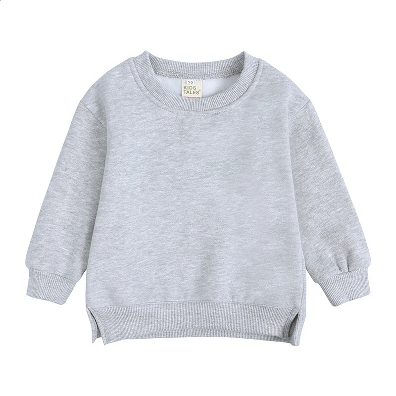 9M-7Y Winter Kids Hoodies Baby Girls Boys Custom Solid Plush Pullover Children Boys Tops Long Sleeves Sweatshirts 250121