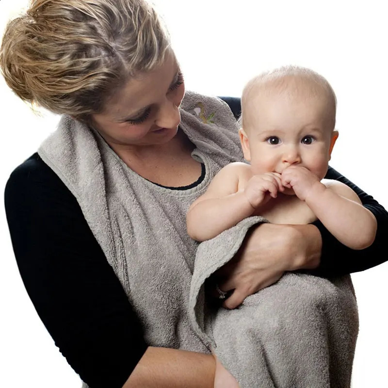 90CM*90CM Combed Cotton Baby Bath Towel Hooded Apron High Quality Towel Absorbent Kids Hooded Wipes Bath Towel 250114