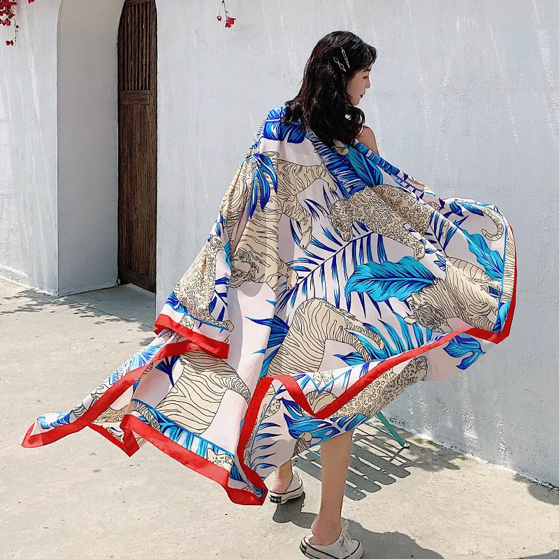 Large Size Vintage Ethnic Style Scarf Women Sun Shade Retro Cotton Tapestry Pashmina Yoga Shawl For Beach Travel Beach Tunic 250120
