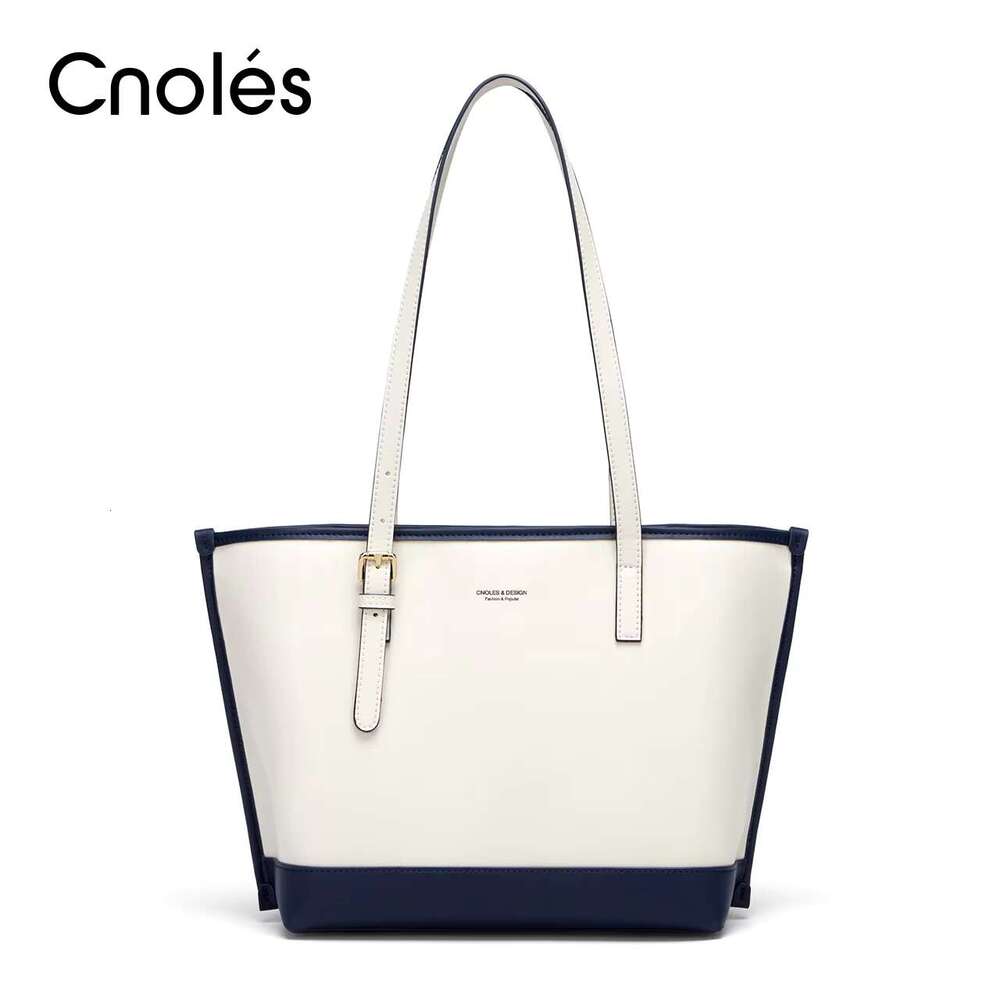 Cnoles Commuter Women Tote Large Capacity Elegant Fashion Shoulder Bag Cow Leather Ladies Crossbody Bags Handbag 2022