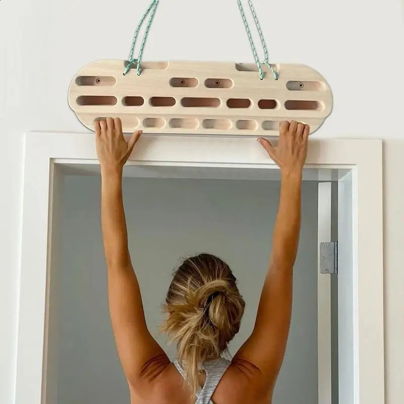 Indoor Rock Climbing Fingerboard Strength Rock Board Finger Back shoulder training Pull Up Fingerboard Harness Tools Hangboard 250118