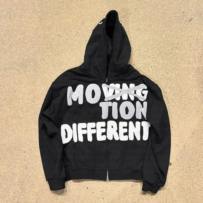 Y2k American Retro Loose Floral Hoodie Mens High Street Letter Printed Oversized Sportswear Fashion Casual Jacket Womens Top 250117