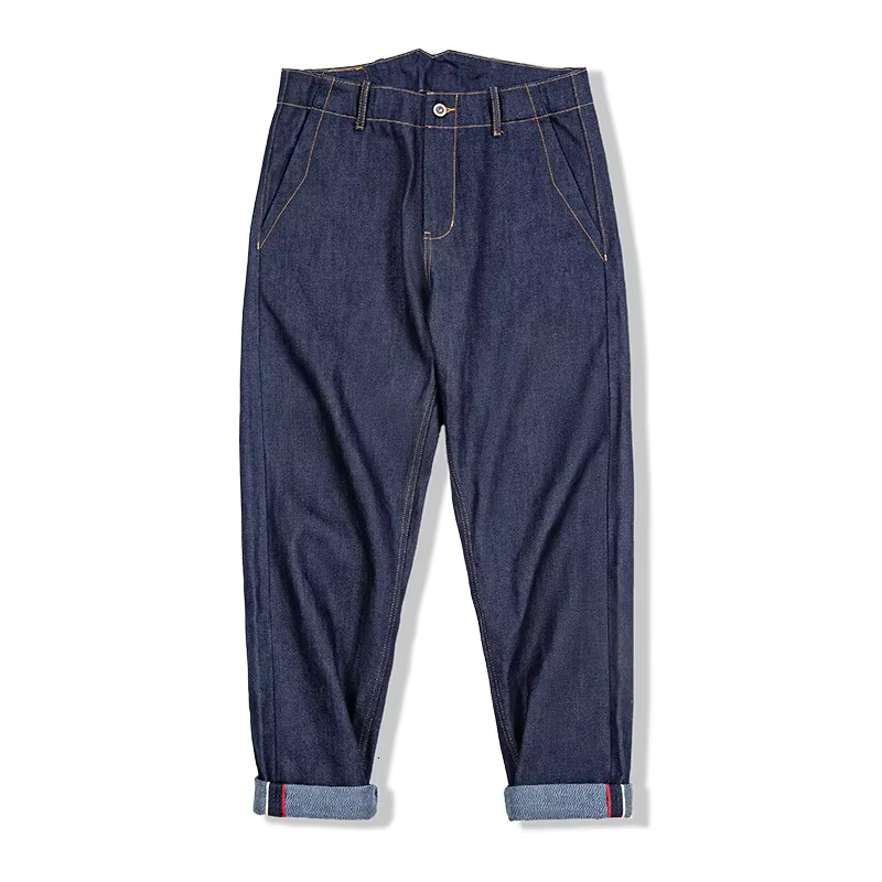 Maden Workwear American Vintage Original Cow Jeans Ameki Denim Red Ear Straight Leg Trousers Men's Autumn
