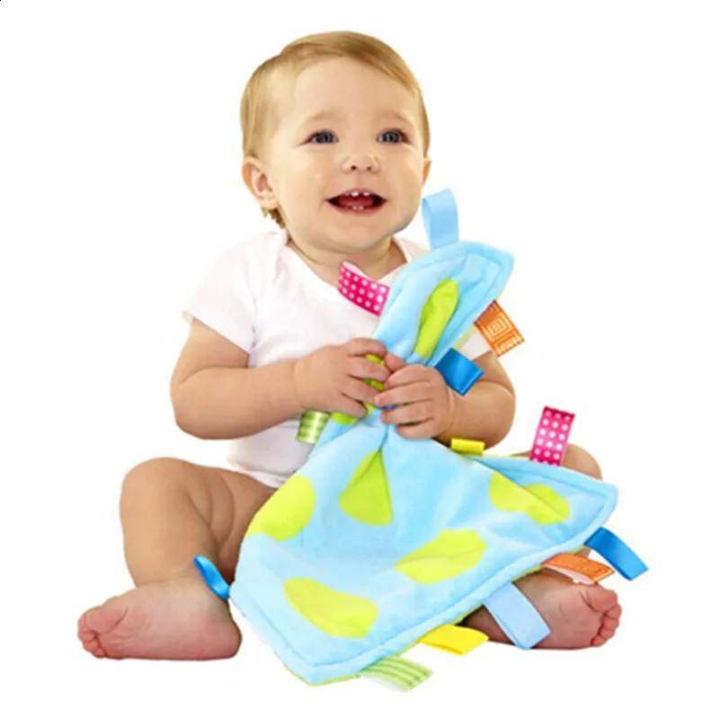 Baby Comforting taggies Blanket Multifunctional baby taggies toys soft toddler Grasping fantoche towel born reassure towel 250120