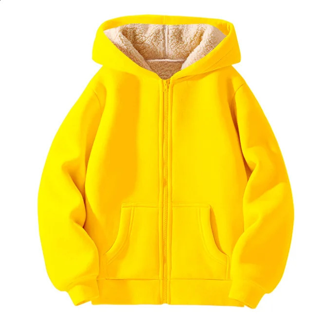 Winter Kids Boys Outerwear Coat Thick Lamb Wool Versatile Casual Warm Childrens Boys Hoodies Solid Thick 3-12 Years Boys Coat 250121