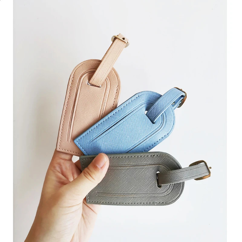 Lightweight saffiano pu leather portable passport clip travel ticket clip versatile multifunctional passport holder luggage tag 250121