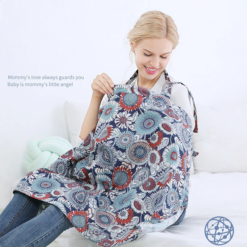 Baby Breastfeeding Nursing Maternity Apron Breast Feeding Cover Soft Cotton Poncho Enfermera Scarf Clothing for Mothers 250117