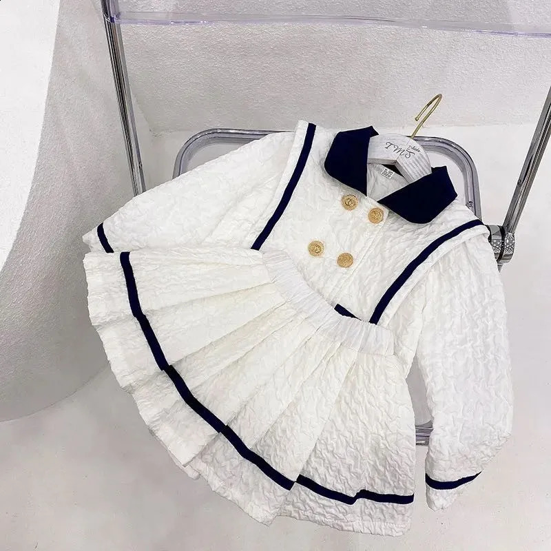 Baby Girl Clothes Set JacketSkirt 2PCS Infant Toddler Child School Suit Kid Clothing Spring Autumn 110Y 250117