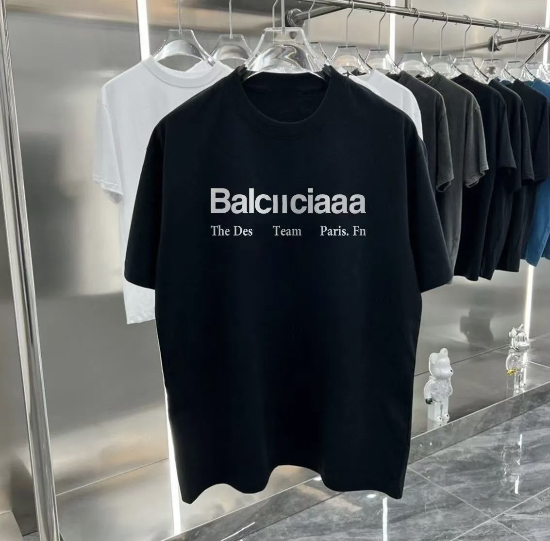 Summer new high-quality designer and womens casual cotton fashion letters short sleeve mens T-shirt