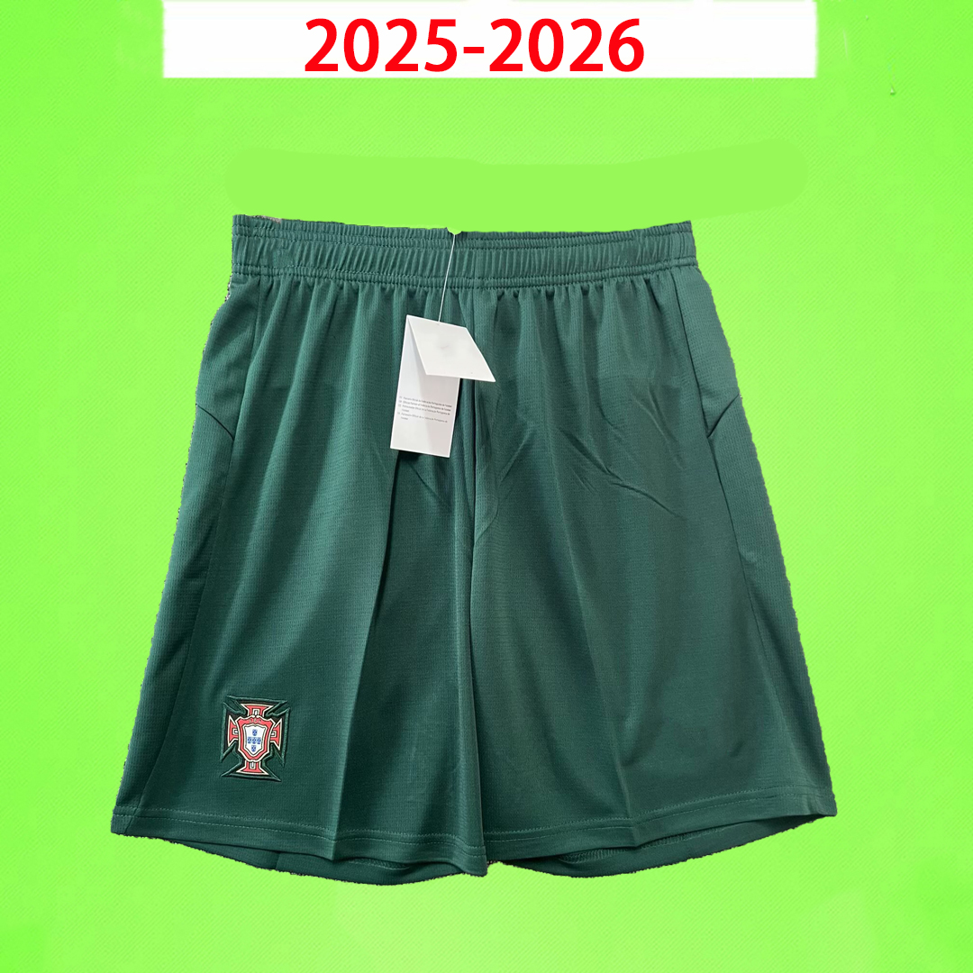 Portugal 25 26 Soccer shorts 2025 2026 FIGO Ronaldo Football pants COSTA PEPE NUNO GOMES DECO home away women kids kit