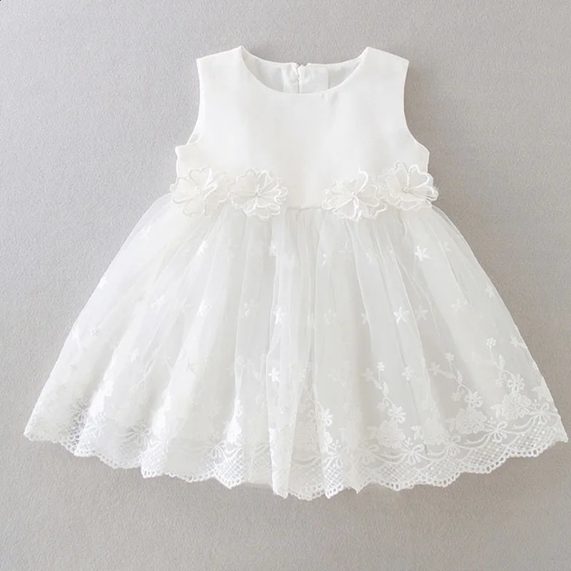 Summer 0-24M Baby Girl Birthday Party Princess Dress Toddler Baby Girl Baptism Dress born Baby Pography Clothing 250115