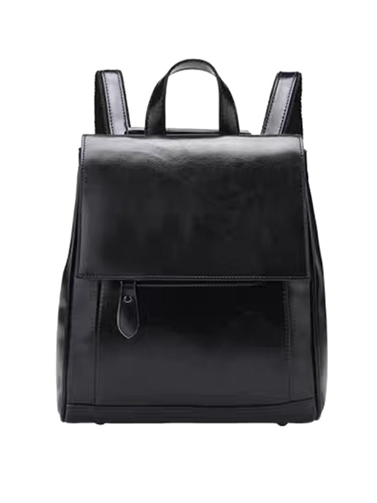 PU Leather Large Capacity 2024 Classic Retro College Backpack Joker Bag