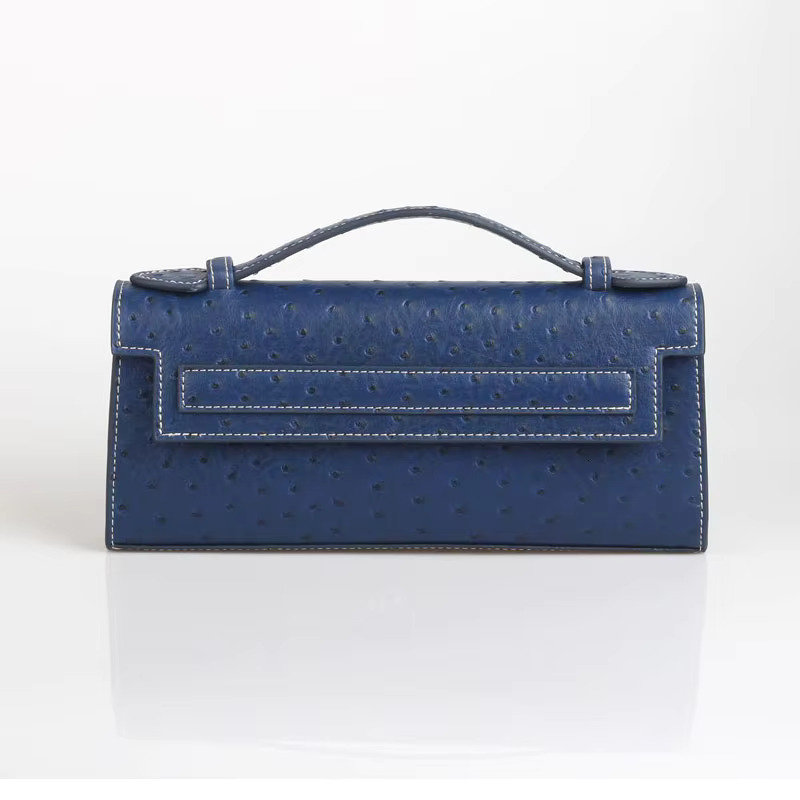 Alirattan Women Ostrich Pattern Fashion Female Evening Party High Quality Retro Portable Clutch Bag Trendy Wallet
