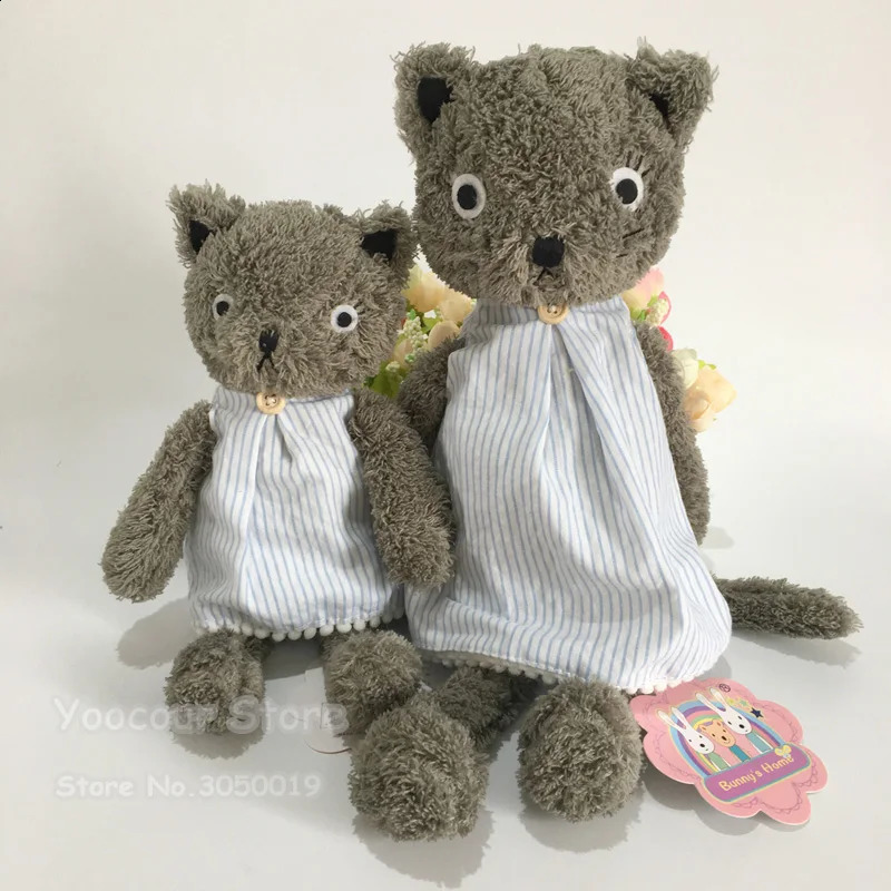 Kawaii Cats Plush Dolls Dressing Cat Stuffed Animals Soft Toys for Girlfriend Girls Birthday Christmas Gifts 250115