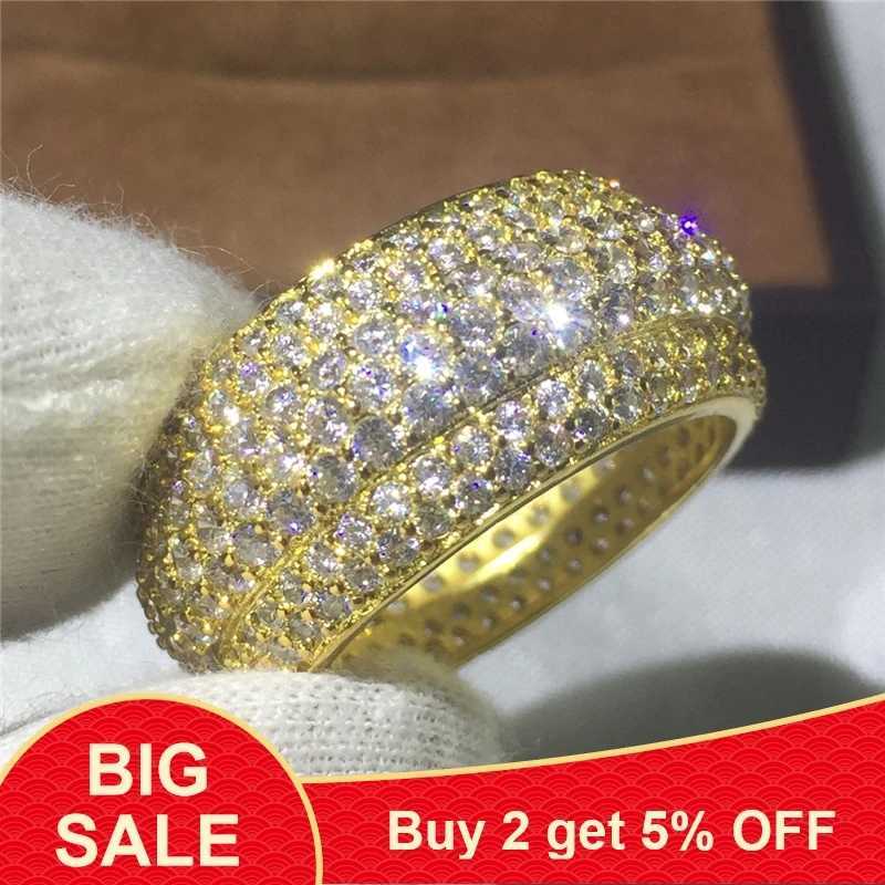 Victoria Wieck Women Fashion 300pcs AAAAA Moissanite dia Sterg sier Engagement wedding band ring for women jewelry Gift