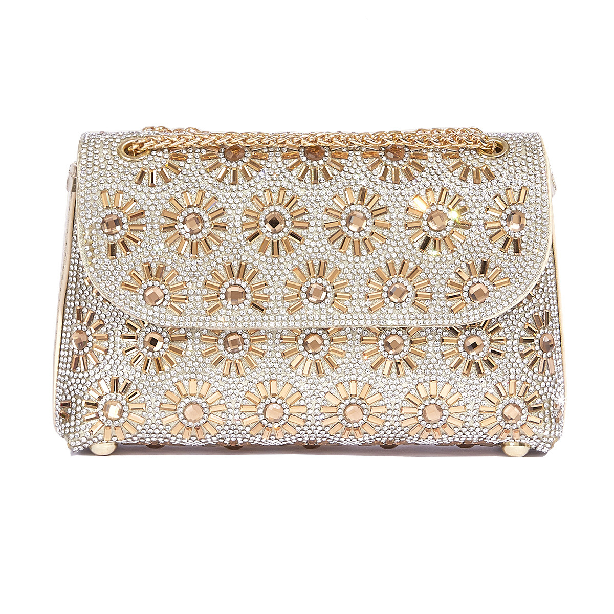 New Shoulder Trendy Chain Party And Dinner Bag, Fashionable Women's Small Square
