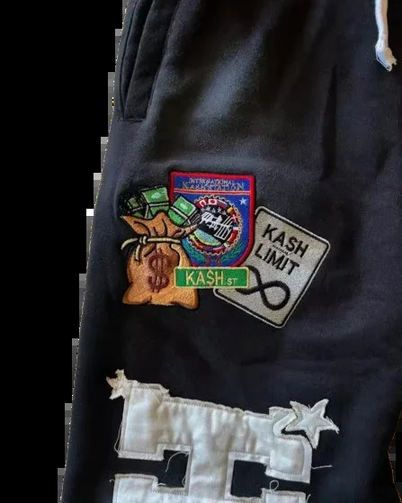 Sweatpants Y2K Pants Men Hip Hop Letter Patch ed Vintage Double Layer Baggy Elastic Waist Gothic Jogging Casual 250122