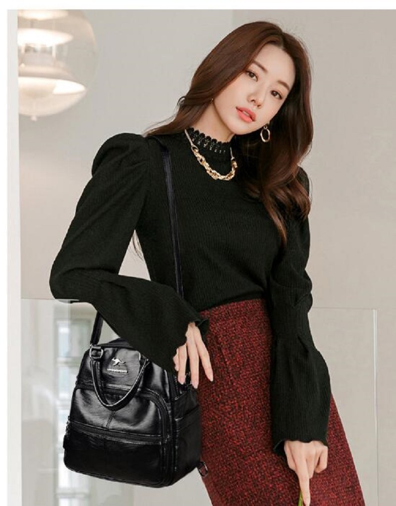 Fashion Women Travel Backpack Designer Ladies High Quality Soft Leather Shoulder Bags Totes School Crossbody Bag