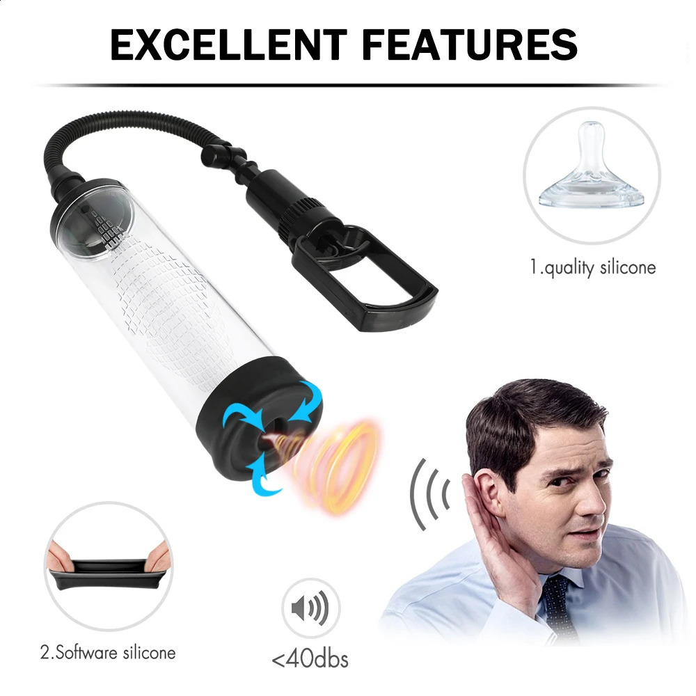 Male Penis Pump Manual Enlarger AdultSexToys For Man Vacuum Big Dick Trainer Lasting Masturbator Sex Shop 18 250121