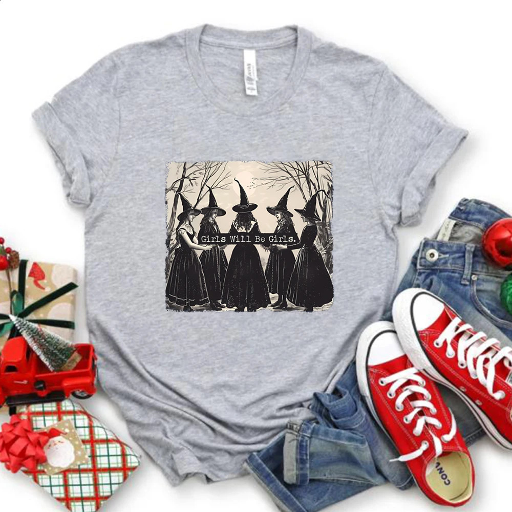 Vintage Will Be Witch Shirt Funny Witch Shirts Tees Halloween Women Vintage Clothes Witchy Vibes Graphic T Shirts 250109