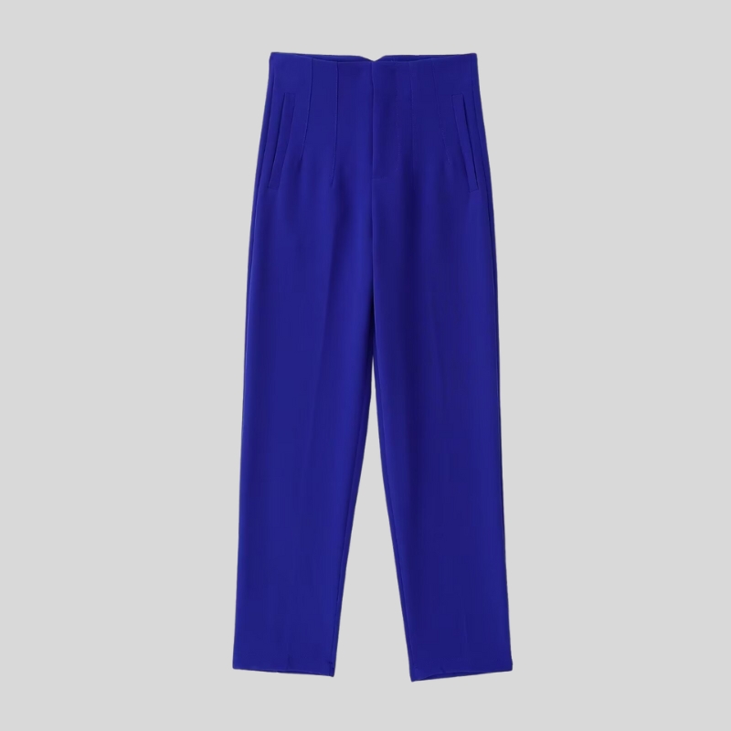 New best-selling European and American style fashion classic women's clothing high waist and thin slim casual trousers