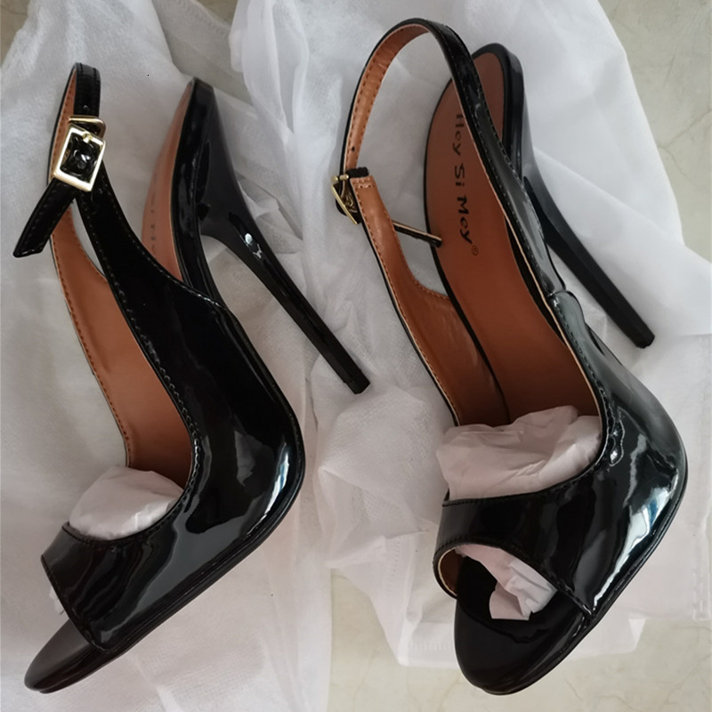 Women's Sandals 2024 Summer Shoes High Heels Hey Si Mey Elegant Black Red Lady Pumps Party Women Sgback Dance Shoe Large Size